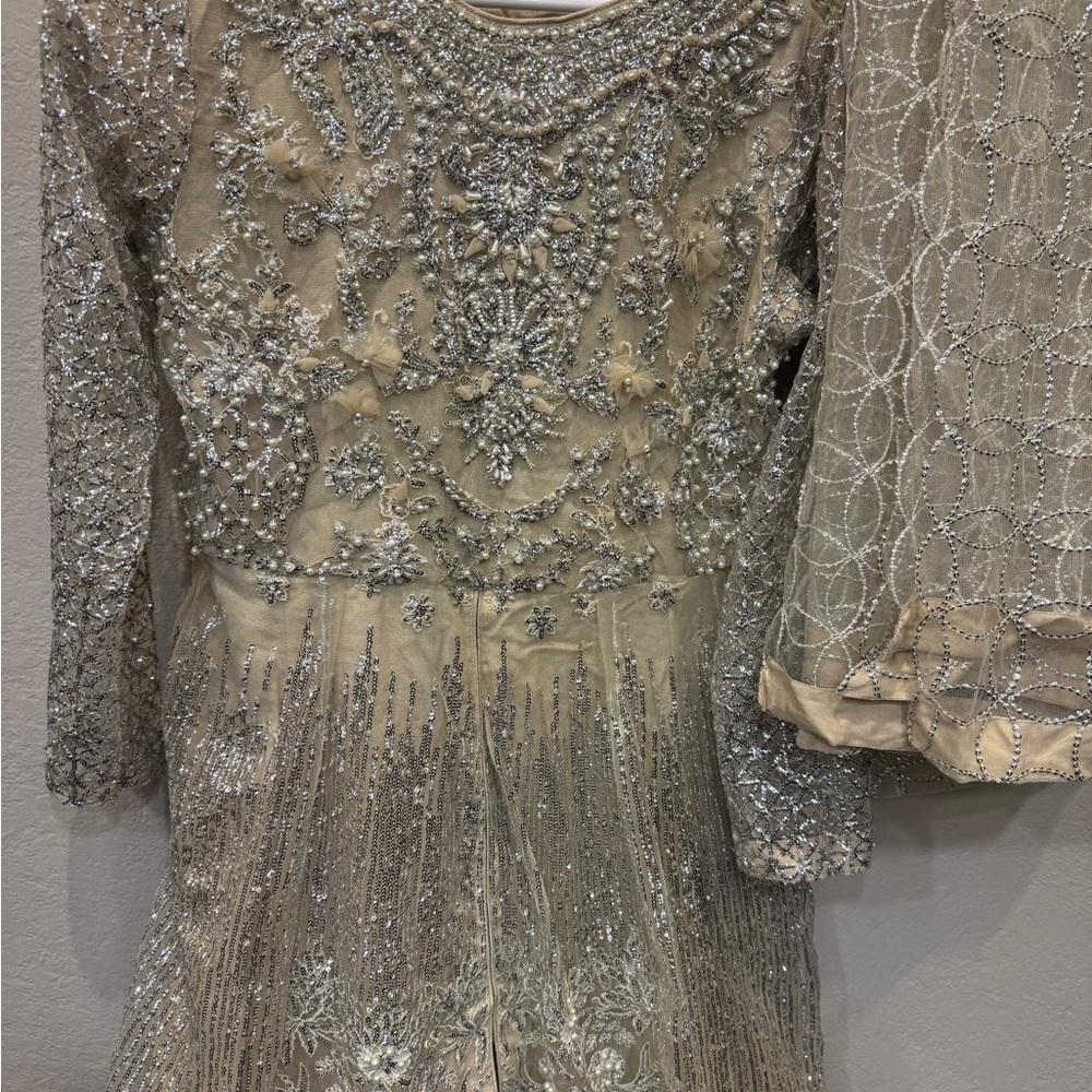 Elegant Silver Kids Dress